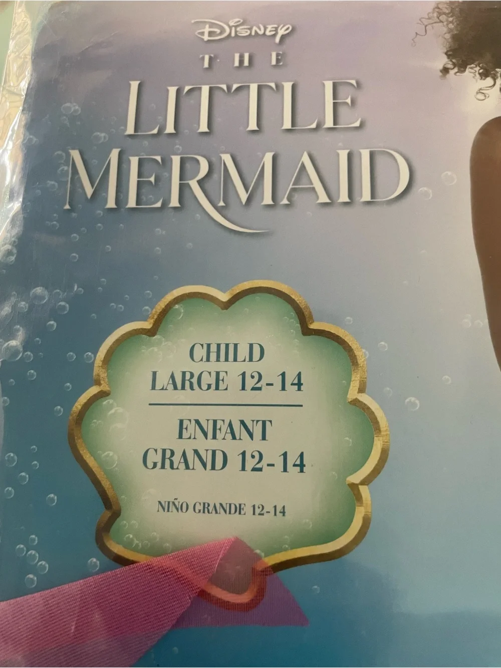 Disney The Little Mermaid Ariel Girls Costume Dress Up Halloween Size 12-14